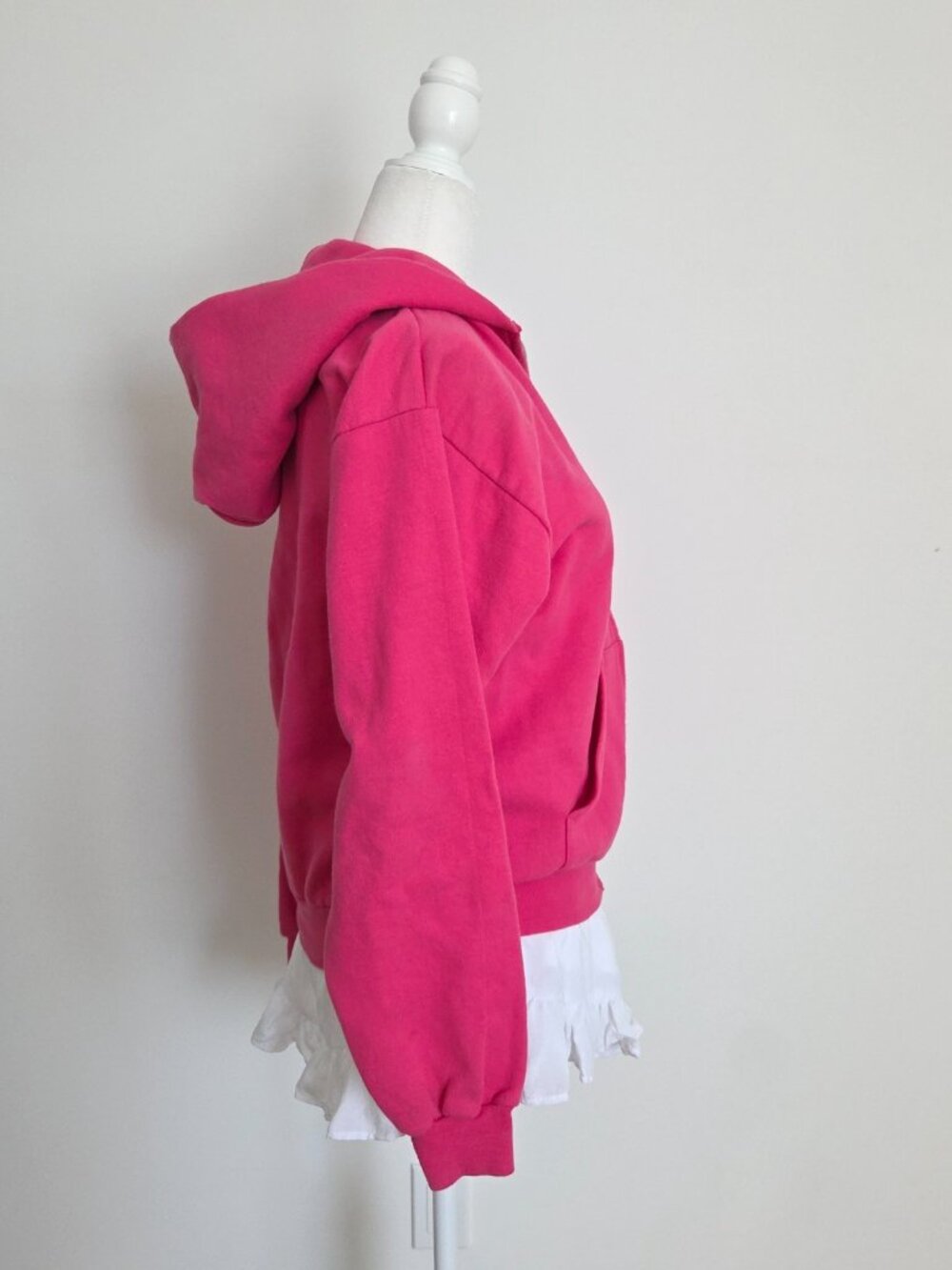 Vtg US Open Pink Hoodie Youth XL Tennis Athleisure Preppy Y2K Sporty Full Zip - Picture 5 of 16